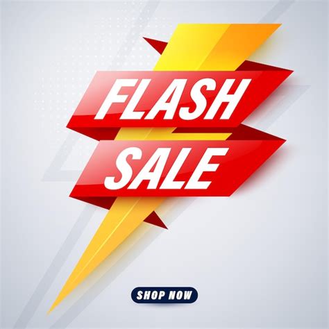 Premium Vector Flash Sale Banner Template Design