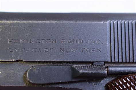 Sold Very Early 2nd Month Production Dec 1942 1st Slide Logo Remington Rand 1911a1 Pistol