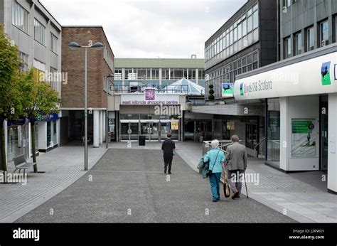 One of the entrances to the East Kilbride Shopping Centre, East Kilbride, Scotland Stock Photo ...