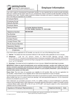 Fillable Online Boroughs If You Wish To Apply For Unemployment