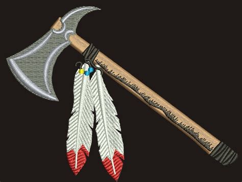 Axe Tomahawk Machine Embroidery Design Etsy