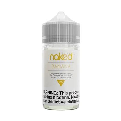 Banana By Naked 100 Cream 100 E Liquid 60ml Go Nanas 6 25