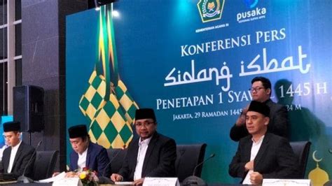 Kementerian Agama Tetapkan Hari Raya Idul Fitri Jatuh Pada Rabu