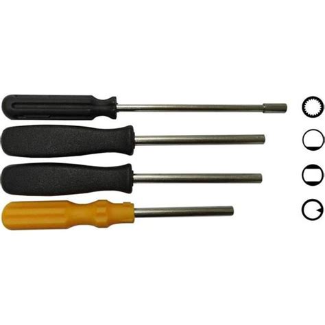 Lot de 4 outils de réglage pour carburateur Walbro ZAMA Ruixing C