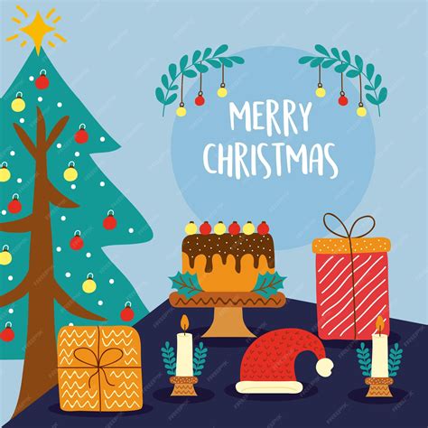 Premium Vector Great Merry Christmas Illustration