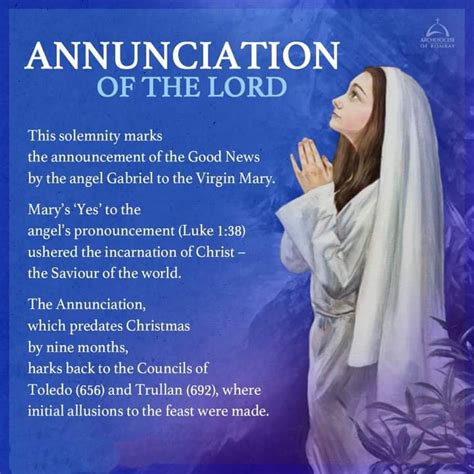 Solemnity Of The Annunciation Of The Lord Th March Prayers And