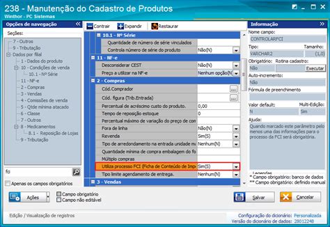 Wint Como Cadastrar O Fci Para Ser Apresentado Na Danf E Central De