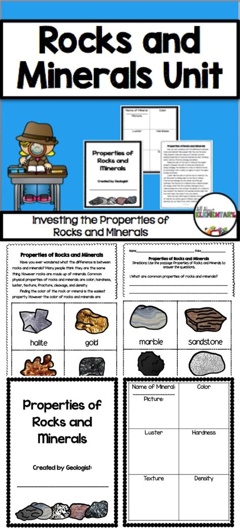 Rock And Mineral Worksheets Worksheet24