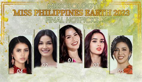 Miss Philippines Earth 2023 Final Hot Picks - Missosology