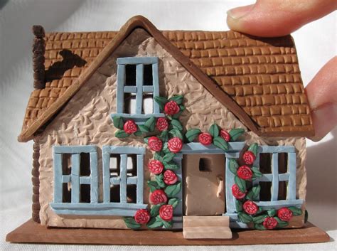 Portrait Houses Clay Trials Clay Fairy House Clay Crafts Clay Houses