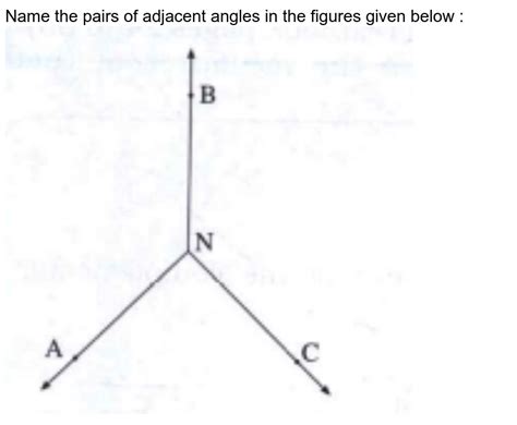 Each Figure Given Below Shows A Pair Of Adjacent Angles Aob And Bo