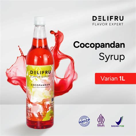 Jual Delifru Cocopandan Syrup 1 Liter Sirup Pandan Kelapa Shopee