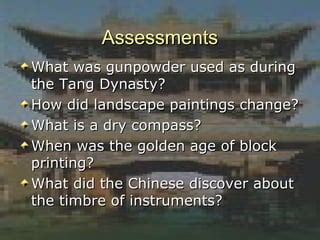 Tang and Song Dynasty Inventions | PPT