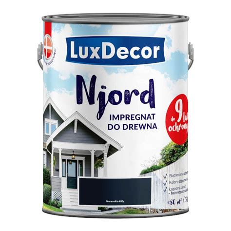 Impregnat Do Elewacji Drewnianych Njord Luxdecor Norweskie Klify 5 L