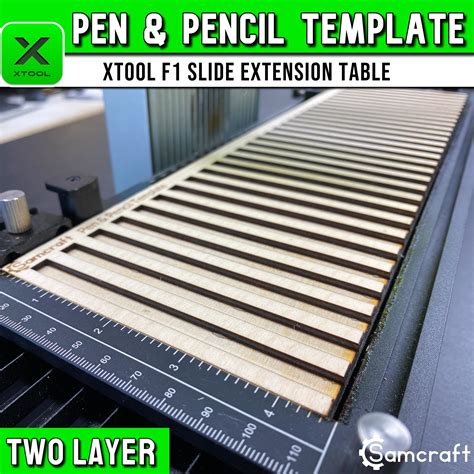 Laser Engraved Pencil Xtool F Template Xtool F Slide Etsy