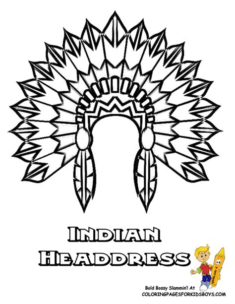 Tattoo Native American Headdress Coloring Coloring Pages