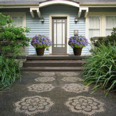 19 Stencils ideas | stencils, driveway art, painting concrete