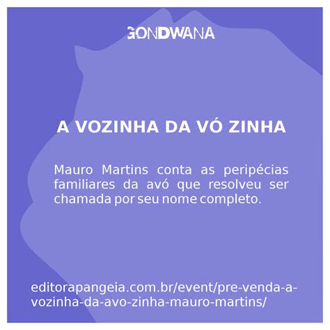Como Se Escreve Vozinha - A Vozinha da Avó Zinha, Mauro Martins – Editora Pangeia