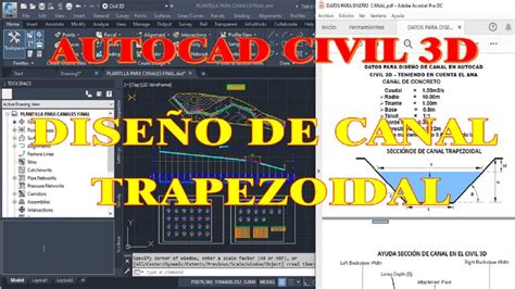 Canales Con Plantillas En Autocad Civil 3d 2018 2024 Youtube