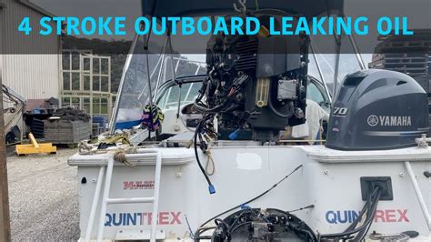 Fixing A Four Stroke Outboard That Is Leaking Oil YouTube