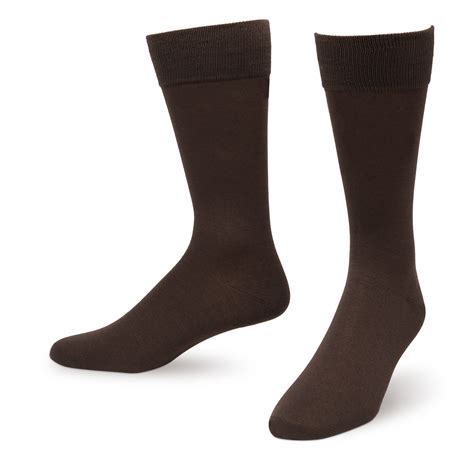 Brown Solid Color Mens Dress Socks Sock Market