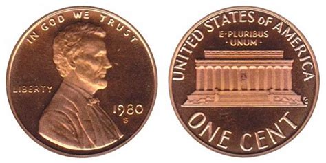 1980 S Lincoln Memorial Cent Copper Alloy Penny Value And Prices