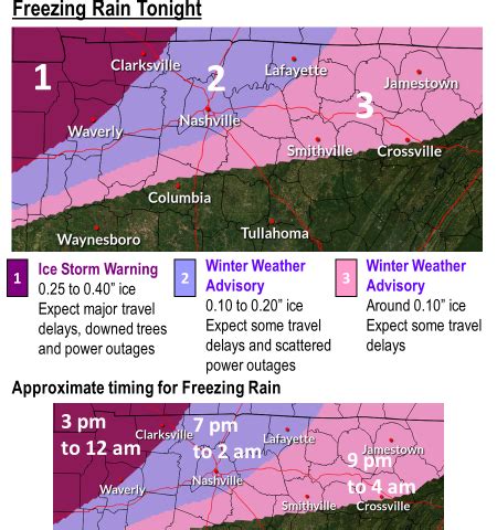 Update Ice Storm Warning Extended Through A M Friday In Montgomery