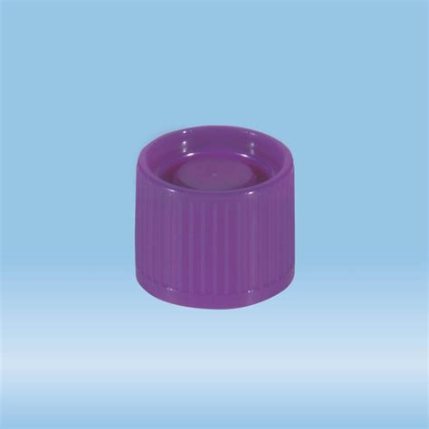 Screw cap purple suitable for tubes Ø 16 16 5 mm Caps Reagent and