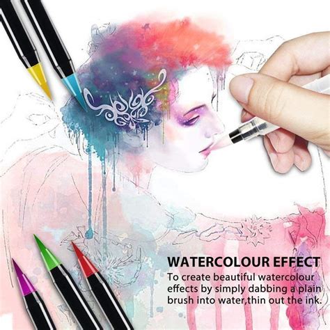 Buy Real Brush Pens Set 24 Colors Pack Flexible Brush Tip W Bonus