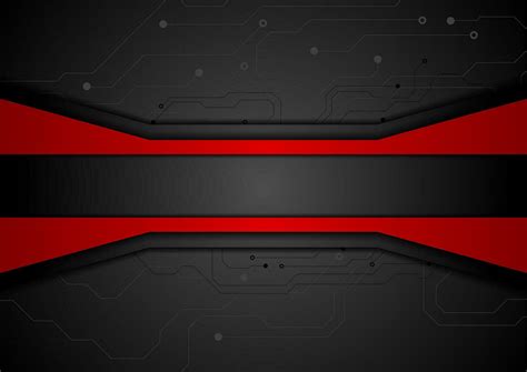 Contrast Red Black Tech Abstract Background 26732823 Vector Art At Vecteezy