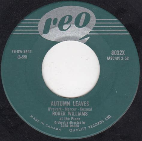 Roger Williams – Autumn Leaves (1955, Vinyl) - Discogs