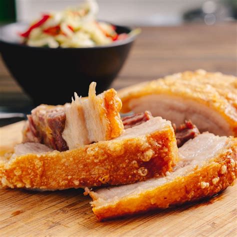 Crispy Roast Pork With Asian Slaw Marions Kitchen