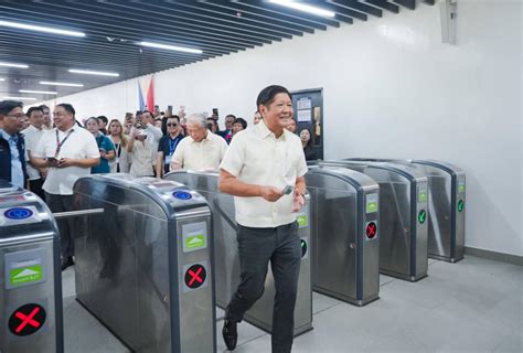 Marcos Inaugurates Lrt Cavite Extension Phase Vows Better Railway