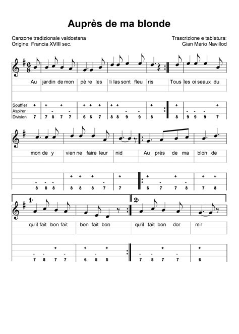 Auprès de ma blonde