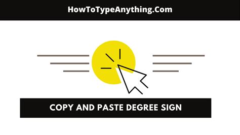 Copy and Paste Degree Symbol Anywhere - How to Type Anything