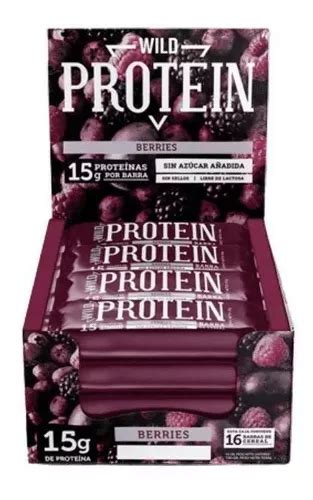 Suplemento Em Barra Wild Foods Wild Protein Proteína Wild Protein Sabor Berries Em Caixa De 720g