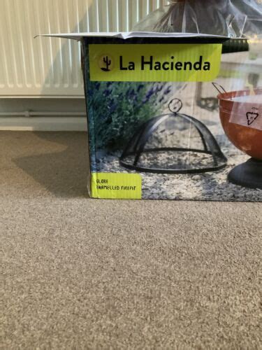 La Hacienda Globe Enamelled Fire Pit Globe Patio Heater With Grill Ebay