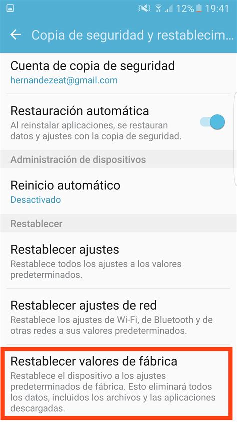 Como Reiniciar El Celular De Fabrica Samsung Consejos Celulares