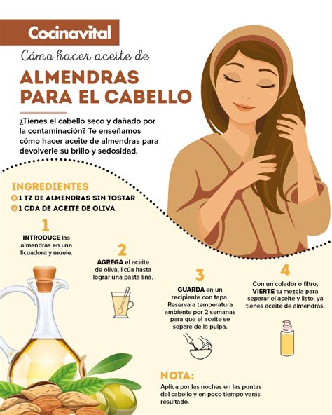 Aprende cómo hacer aceite de almendras para el cabello Aceite de