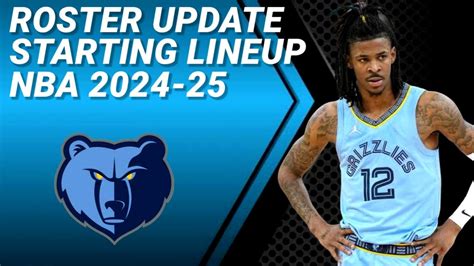 Memphis Grizzlies Roster Update Possible Starting Lineup 2024 2025