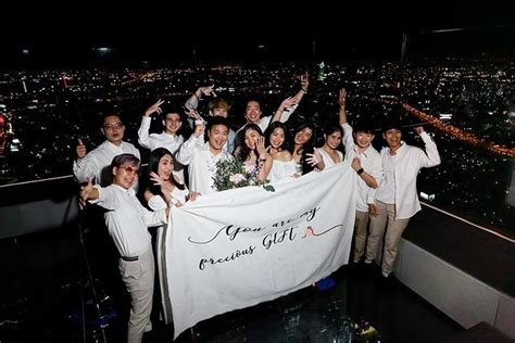 2024 Bangkok Marriage Proposal On The Highest Rooftop Under Bangkok Sky