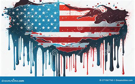 Usa American Flag Stock Illustration Illustration Of Circle 271567760