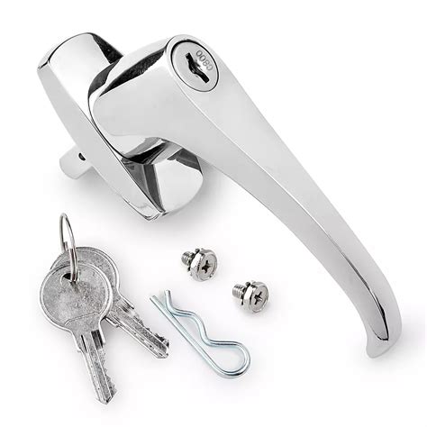 Chrome Handle with Keys for Storage Cabinets - Keyed Different H-1105 ...