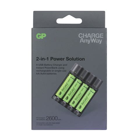 Gp Charge AnyWay X411 AA Pilli Usb Şarj Cihazı Powerbank