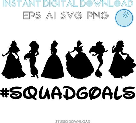 Princess Squad Goals Svg