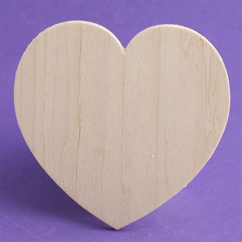 3 Unfinished Wood Heart Cutouts Wooden Hearts And Stars Wood