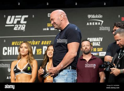 LAS VEGAS NV September 9 Dana White At MGM Grand Garden Arena For