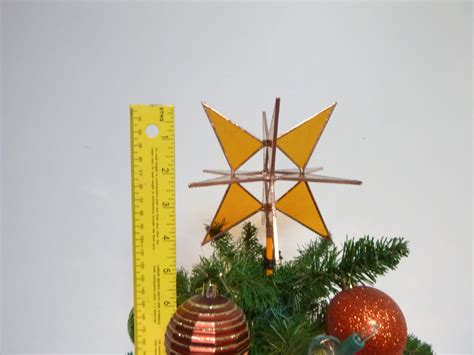 Moravian Star Christmas Tree Topper With Dowel Base - Etsy