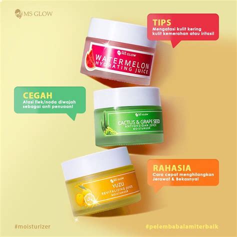 Jual Ms Glow Juice Moisturizer Hydrating Juice Watermelon Yuzu