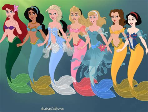 Disney Princess As Mermaid Part 1 By Brittanynoelseville On Deviantart